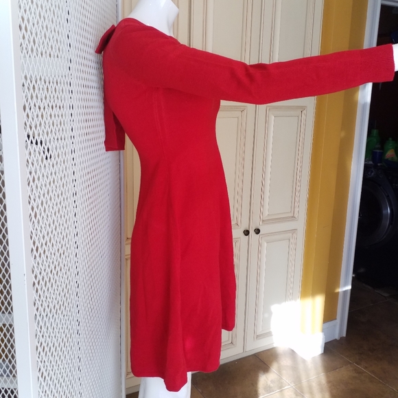 Gorgeius Open-Back Bow Tie Vince Camuto Sweater Dress. NEW - Picture 7 of 8